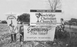 Ground Claiming Service for Noelridge Christian Church, October 16, 1994.